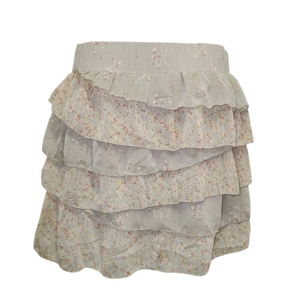 Y2K Mini Skirt Size M Teired Layered Festival Coquette Festival Old Navy